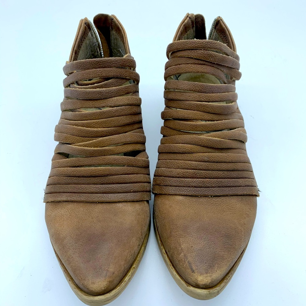 FREE PEOPLE Faded Leather Booties